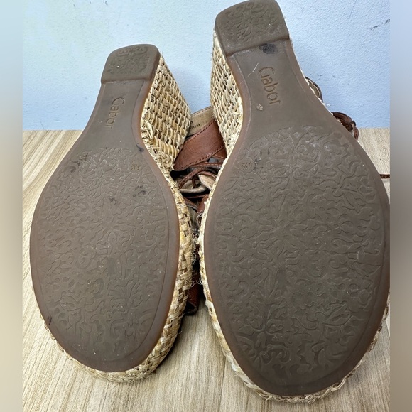 Gabor Women’s Strappy Wedge Sandals Sz Us 7 UK 4 1/2 - Picture 6 of 16